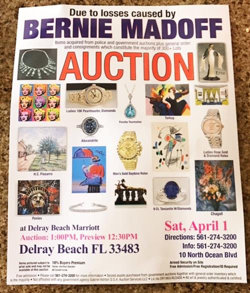BERNIE MADOFF AUCTION?