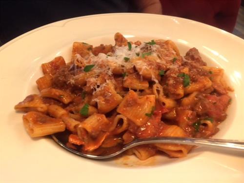 LOUIE BOSSI'S RIGATONI BOLOGNESE