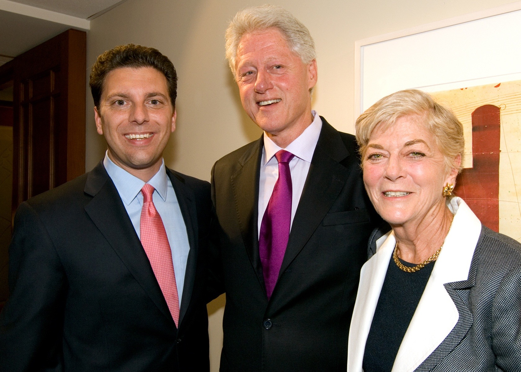 Photo: Eric Gioia with Geraldine Ferraro and Bill Clinton