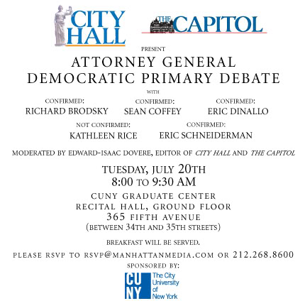 Attorney General Democratic Primary Debate