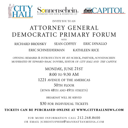 Attorney General Democratic Primary Forum