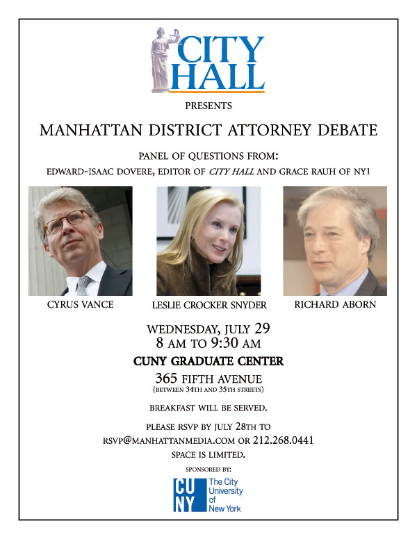 District Attorney Debate