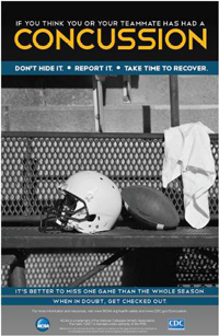 NCAA Concussion Poster