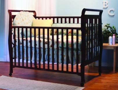 Picture of Recalled 3 -1 Sleigh Crib - Cherry Model # WM1633 & WM1633-0