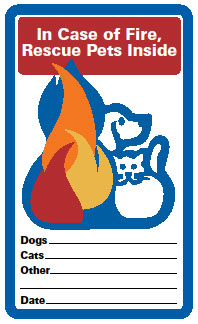 Pet Alert Window Cling