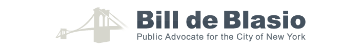 Bill de
Blasio: Public Advocate for the City of New York