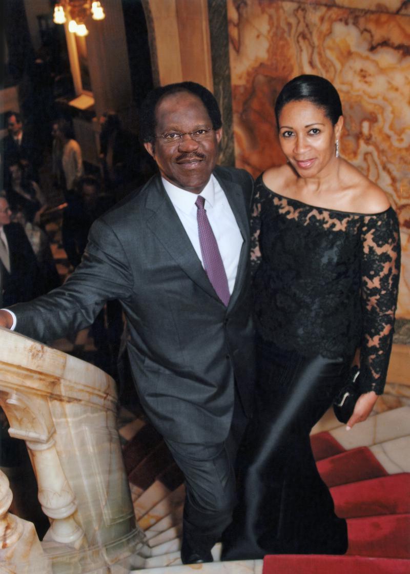 Amelia and Bayo Ogunlesi