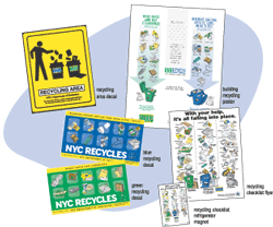 DSNY recycling education materials