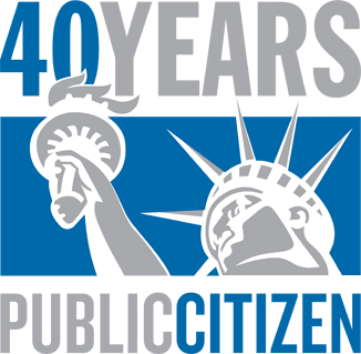 Public Citizen's 40th Anniversary logo