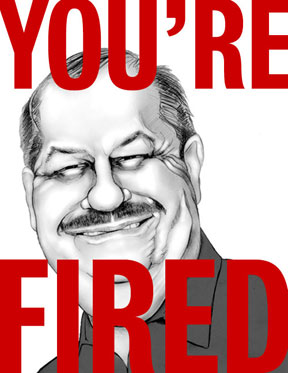 A picture of Blankenship behind the words 