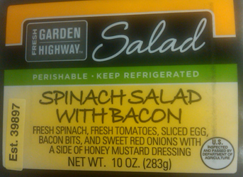 spanish salad with bacon