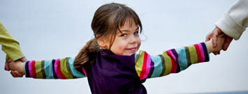 smiling child looking at the camera