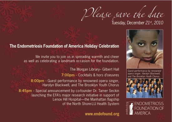 The Endometriosis Foundation of America Holiday Celebration