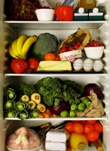 Refrigerator full of ingredients