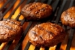 Hamburgers cooking on the grill