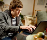 Teen at the computer