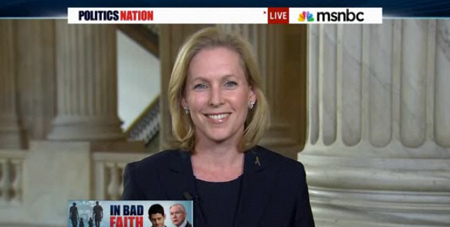 Senator Gillibrand on Politics Nation to discuss effort to restore food stamp spending cuts.