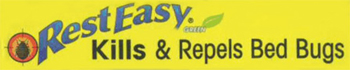Product tagline: Rest Easy - kills and repels bed bugs
