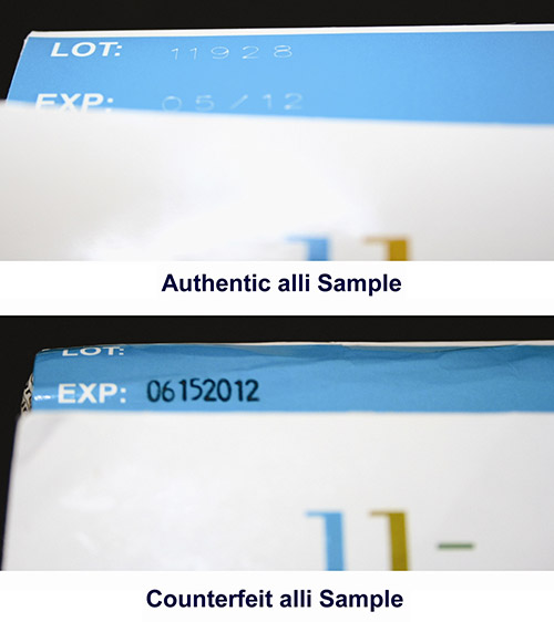 Alli fraud sample pack